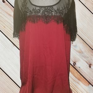 Rich Burgundy Torrid Ladies Blouse